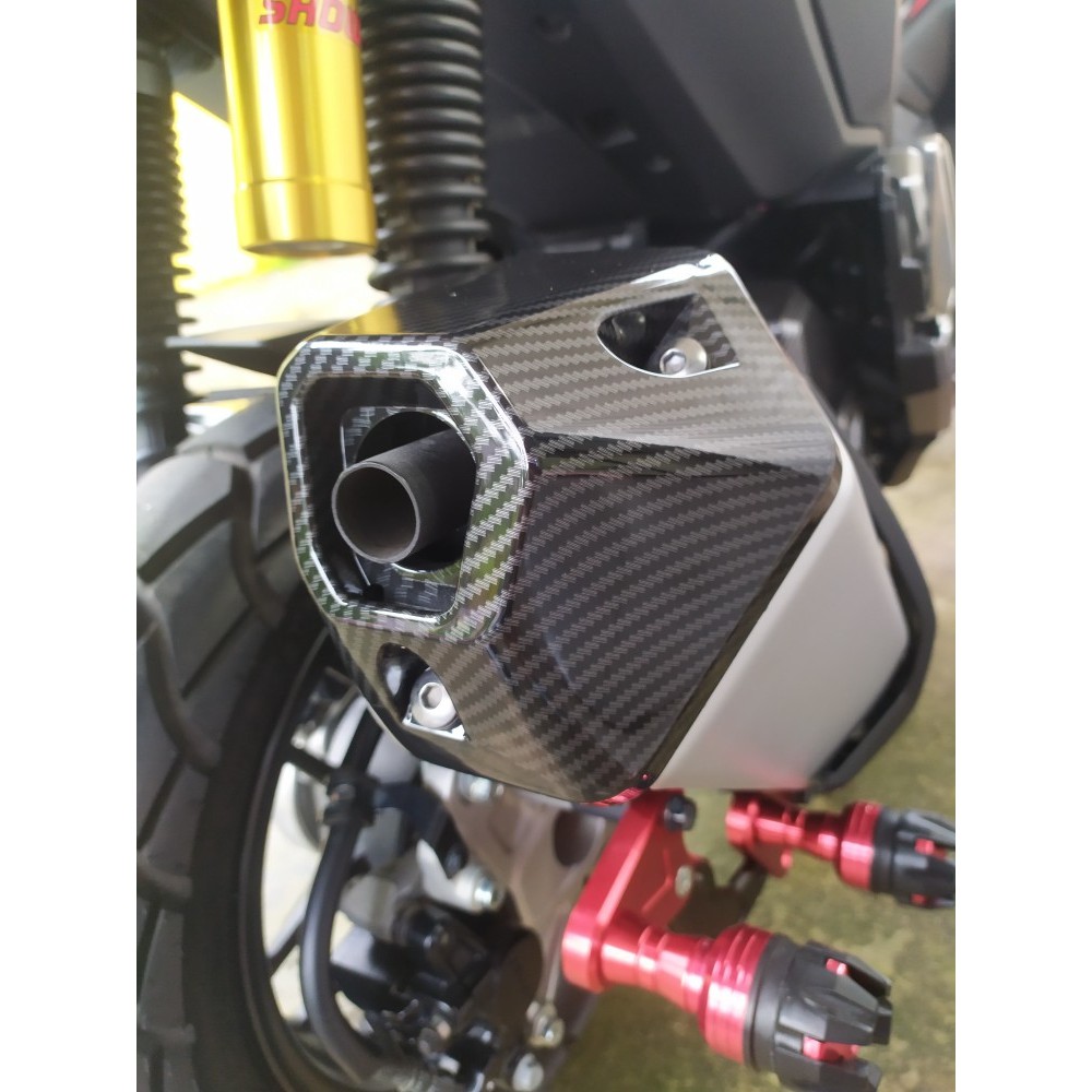 Paket cover knalpot + corong knalpot honda adv 150 / ADV 160 carbon