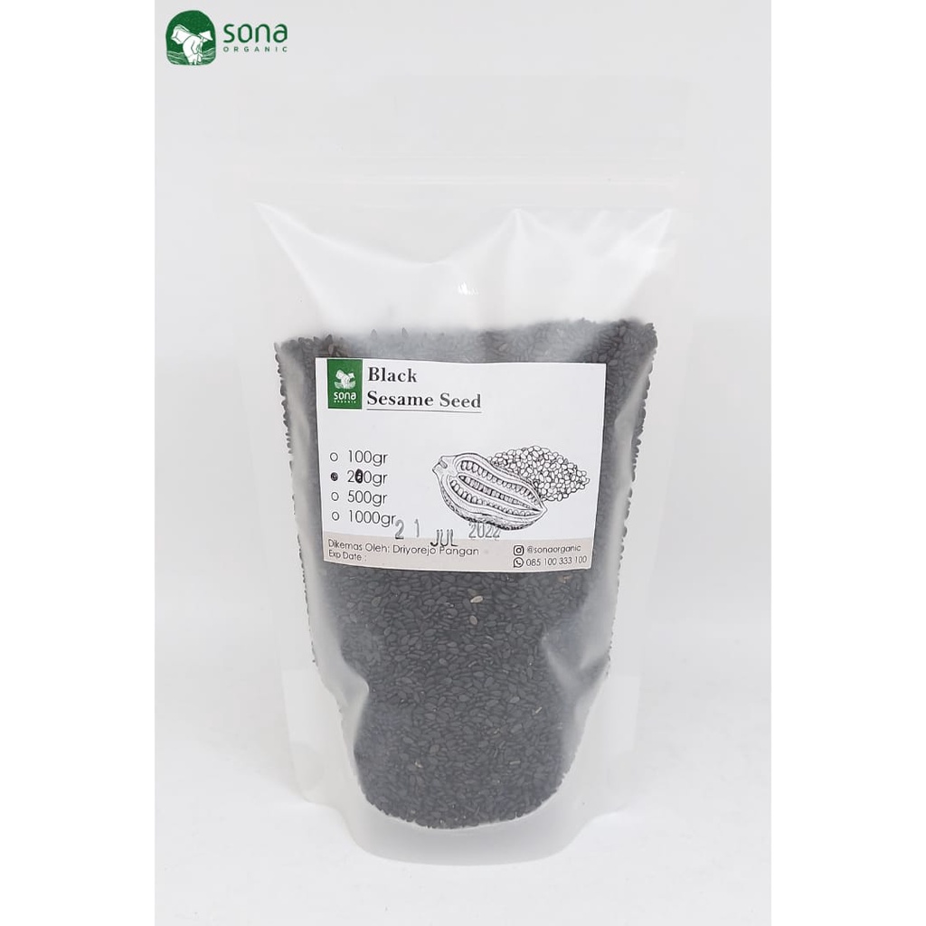 

Wijen Hitam 100gr - Black Sesame Seed 100gr