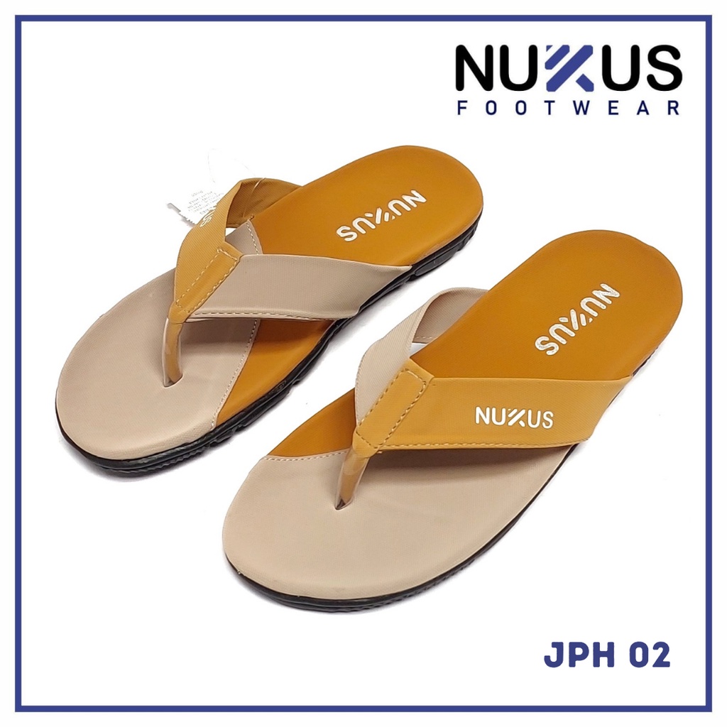 Nukus Sendal Jepit Pria Distro Coklat tan - JPH 02