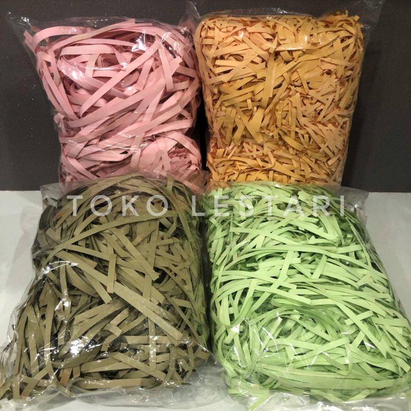 ( 250 GR) SHREDDED PAPER / KERTAS CACAH SERUT KAWUL / ISI GIFT BOX / KERTAS PACKAGING