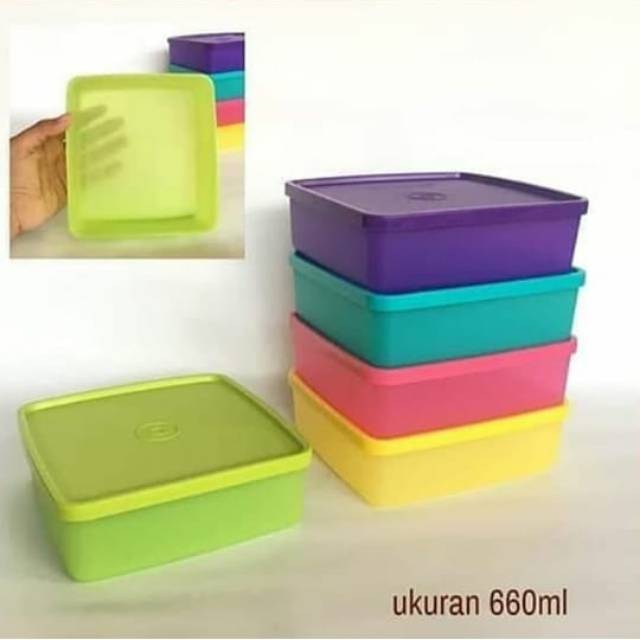 Large Square Away Tupperware