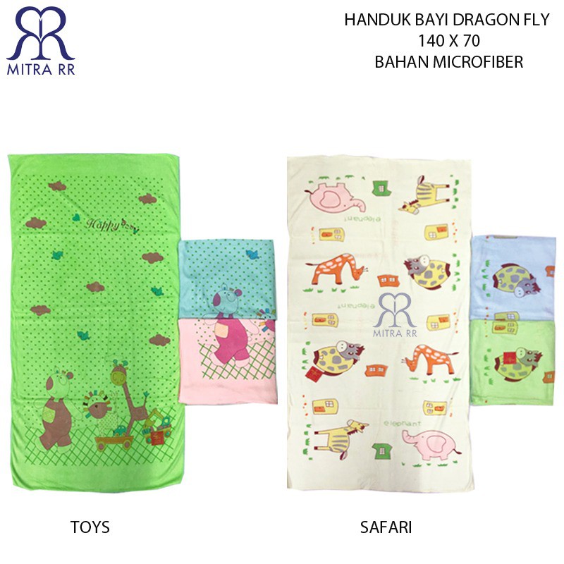 Handuk Bayi Anak  140 x 70 cm Handuk Mandi Besar Karakter Microfiber Jepang