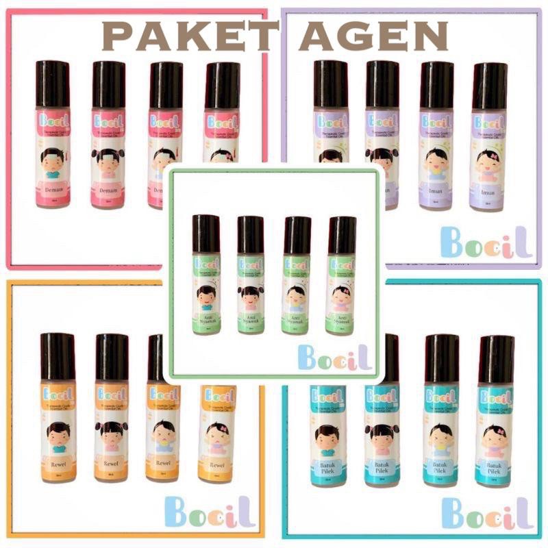 BOCIL HERBAL PAKET AGEN THERAPEUTIC GRADE ESSENTIAL OILS FOR BABY AND KIDS BATUK PILEK DEMAM REWEL