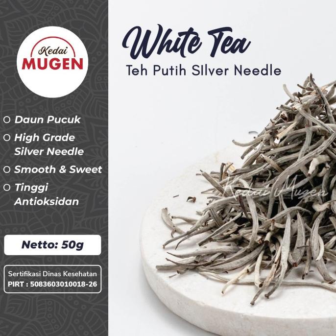 

Premium White Tea Silver Needle/Teh Putih Kualitas Ekspor 50G