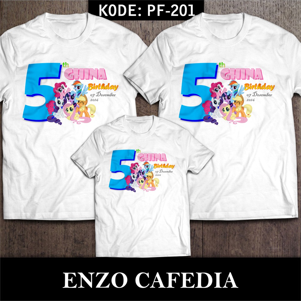 Baju Kaos Keluarga Kaos Ultah Ulang Tahun Anak Minnie Mouse 2