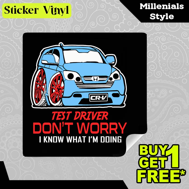 

Stiker Sticker CRV Test Driver Gambar Unik Desain Keren dan Kekinian Aesthetic Bahan Vinyl Satuan Anti Air