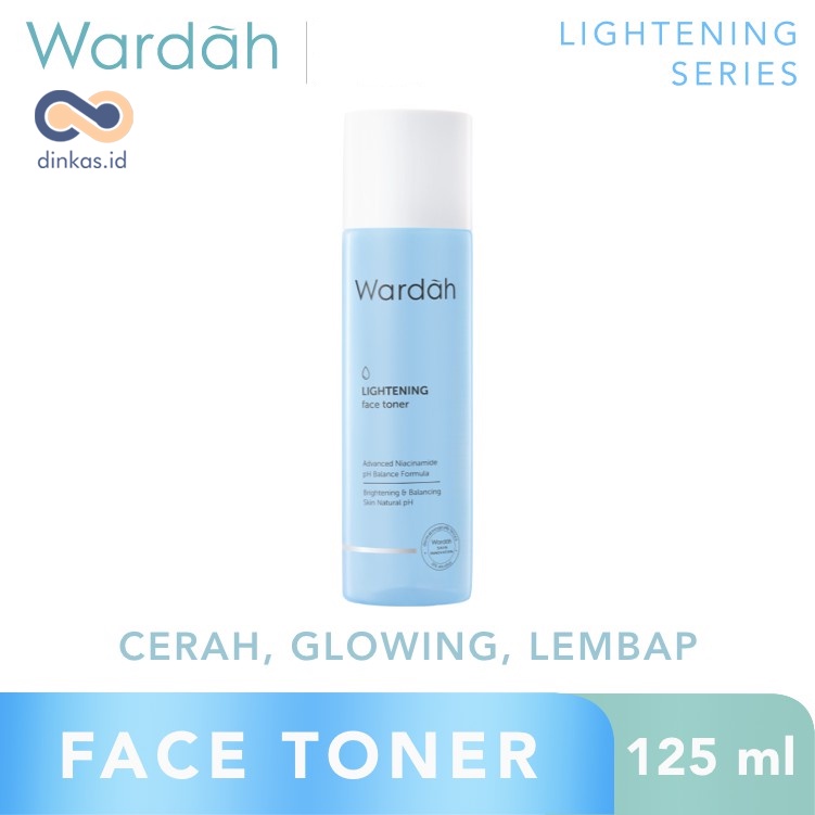 ❤ dinkas.id ❤ Wardah Lightening Face Toner 125 ml, Advanced Niacinamide | Lightening Series