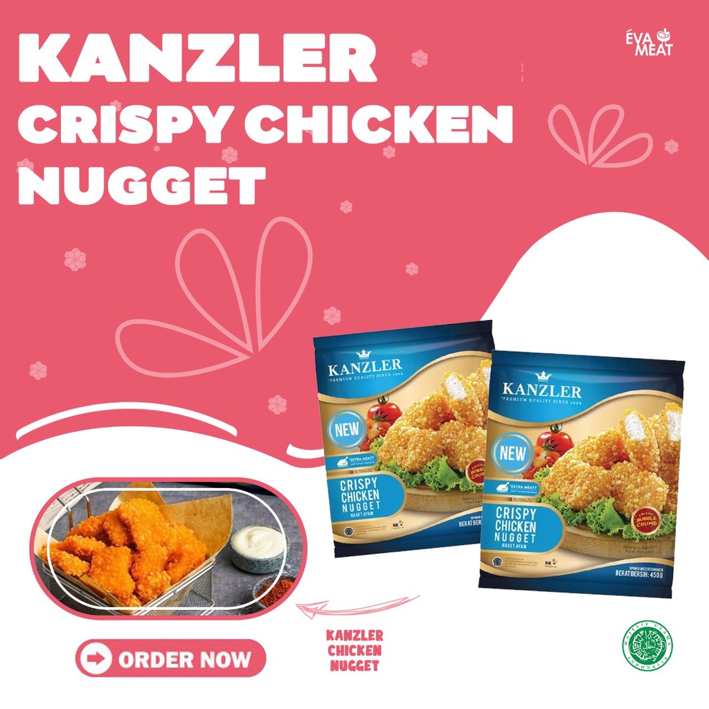 

Kanzler Crispy Chicken Nugget 450 gr / Chicken Nugget 250 gr / Kanzler Crispy Stik 250 gr / Nugget Ayam Kanzler