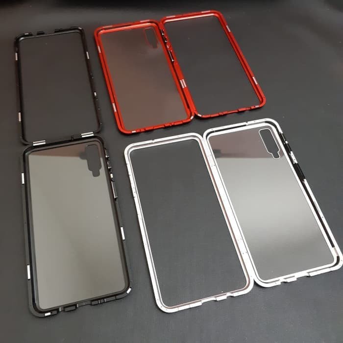 OPPO/ A3S /A1K /F11 /Pro /F9   / MAGNETIC MAGNET GLASS CASE 2IN1