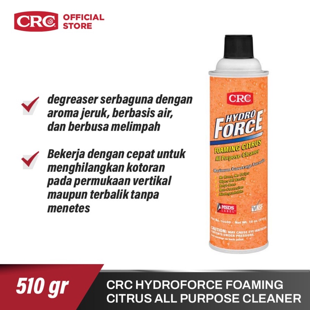 Jual CRC Hydroforce Foaming Citrus All Purpose Cleaner 14400 Shopee