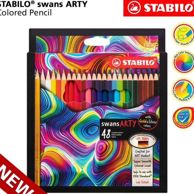 

Pensil Warna Stabilo Swans Arty 48 Warna