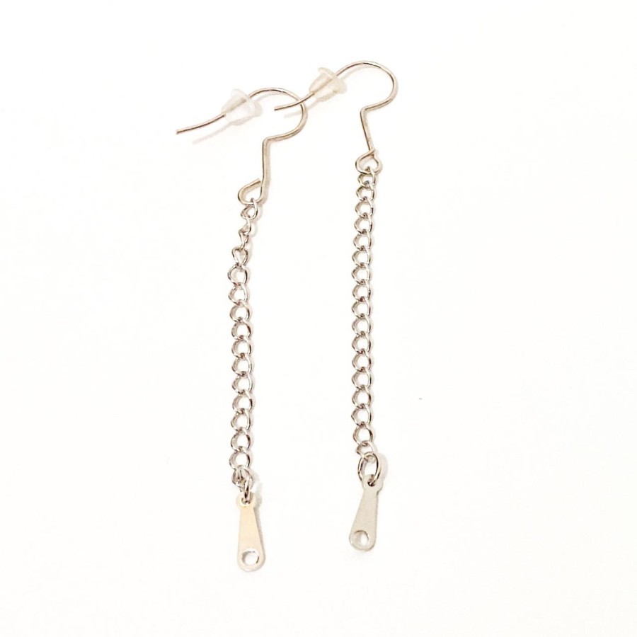 Anting Gantung Rantai Wanita Simple dan Elegan / Anting Gold dan Silver