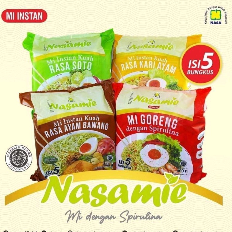 

Mie Nasa Dengan Rasa Goreng, Soto, Kari, Bawang Original Nasa