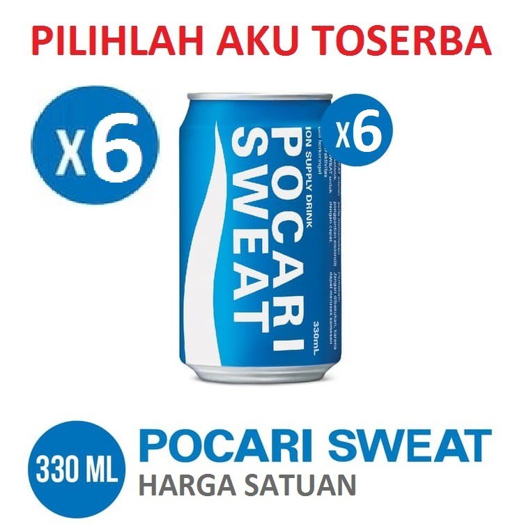 POCARI SWEAT CAN KALENG 330 ml - ( HARGA PAKET ISI 6 )