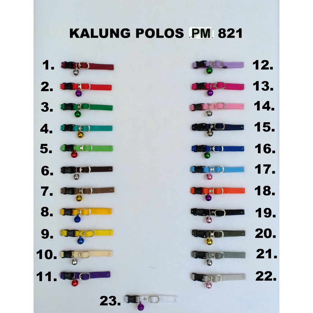 Kalung Polos Kucing Anjing Kecil Kelinci