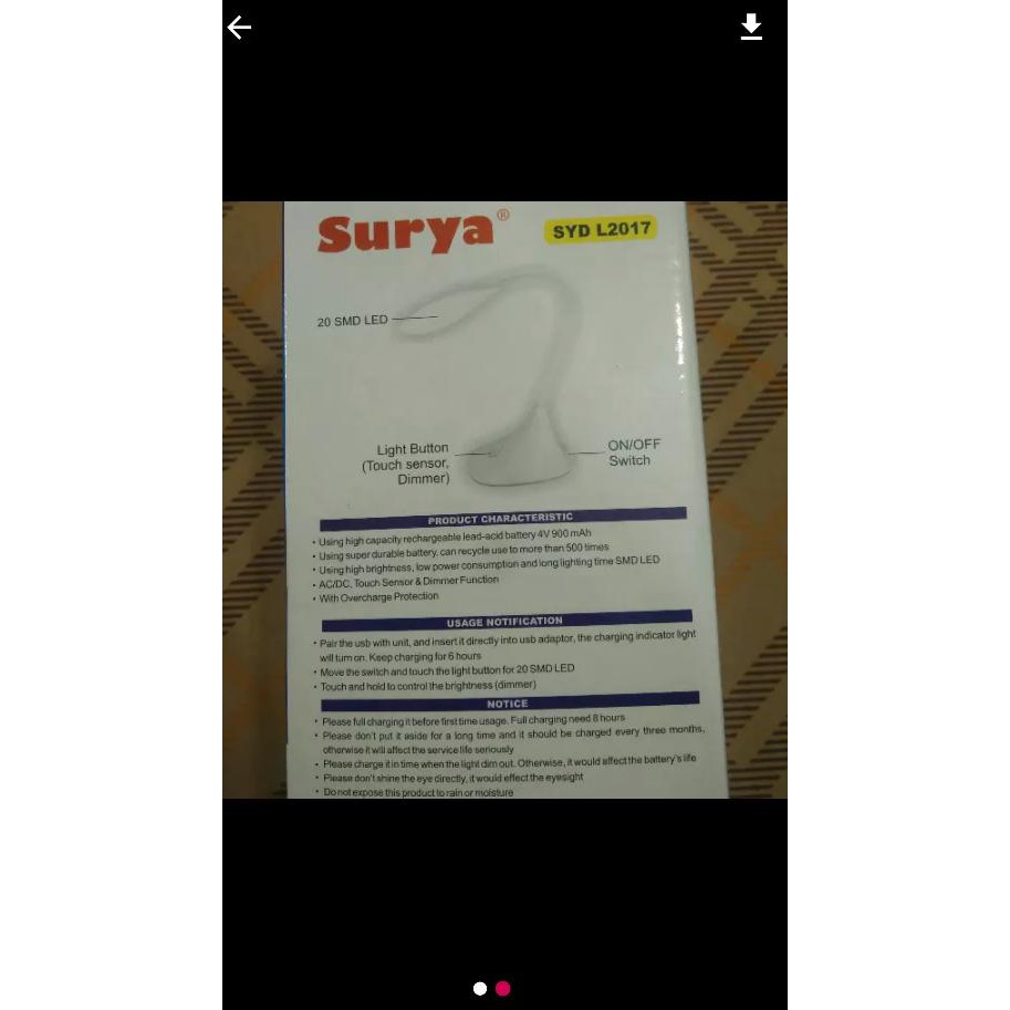 Romusha Lampu Meja Emergency Belajar Lipat Yt 666 Romusha Lampu Meja Emergency Belajar Lipat Yt 666