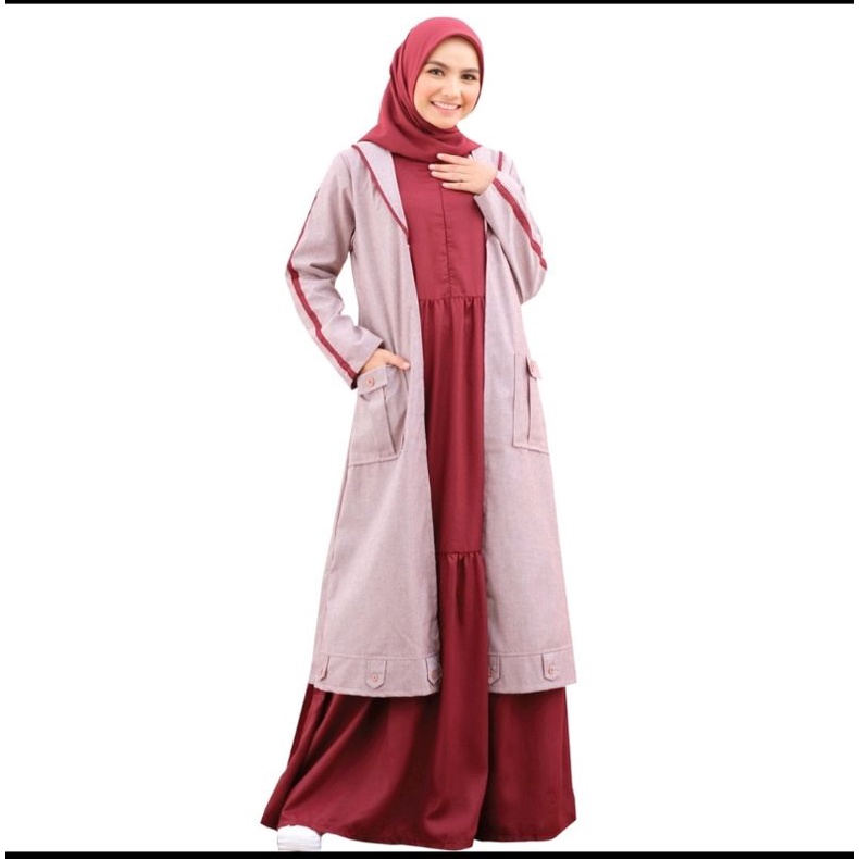 gamis couple lunan go terbaru..