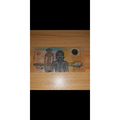 Uang kuno Polymer 10 Dollar AUD Australia Comemorative Tahun 1988