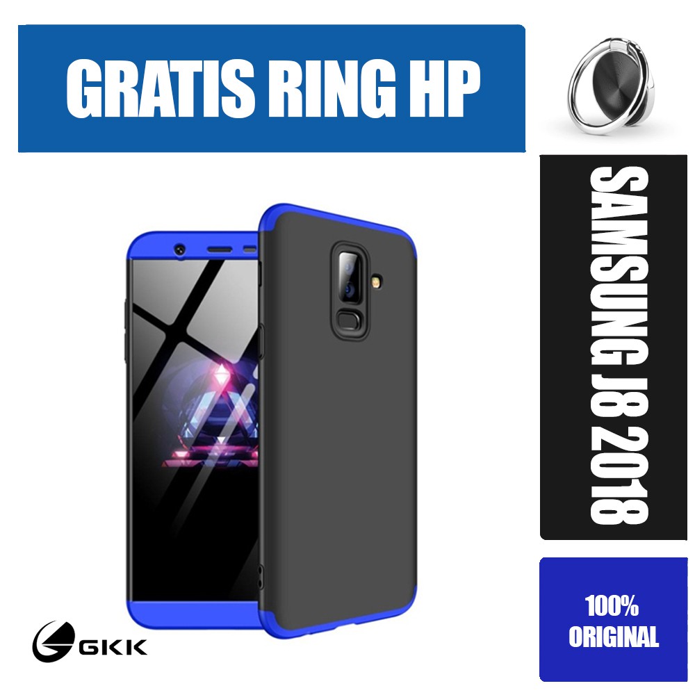 GKK Samsung Galaxy J8 2018 Armor 360 Full Cover Slim Hard Case / case samsung j8