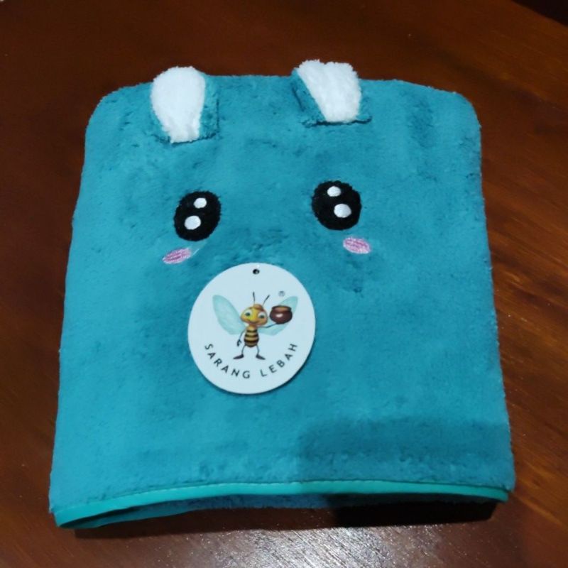 Handuk Bayi Microfiber Sarang Lebah Super Lembut Karakter Bordir Anak 60x120 Baby Towel-TOSCA