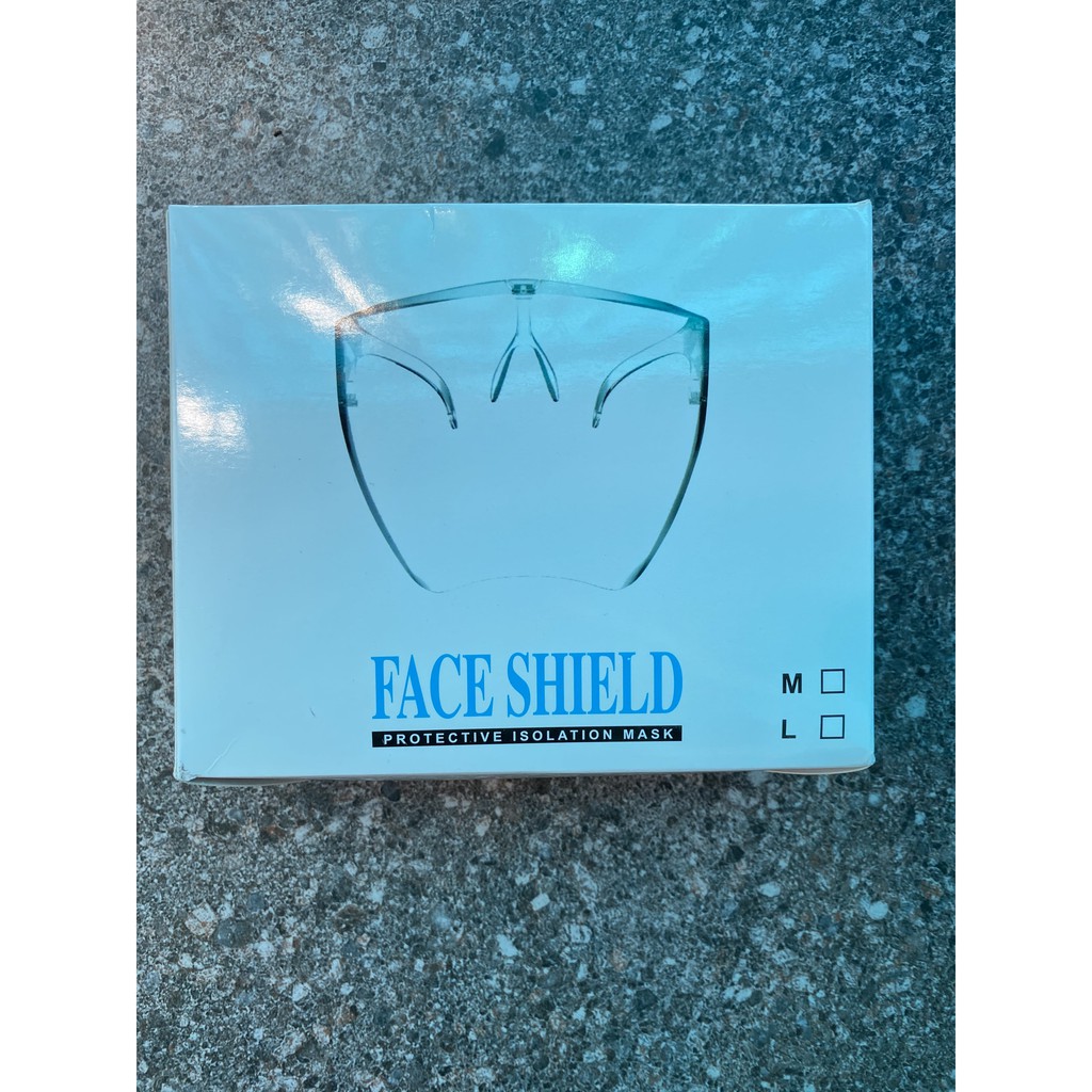 [GRATIS MASKER CASE] KACAMATA FACE SHIELD CLEAR GLASS PREMIUM RAFFI NAGITA
