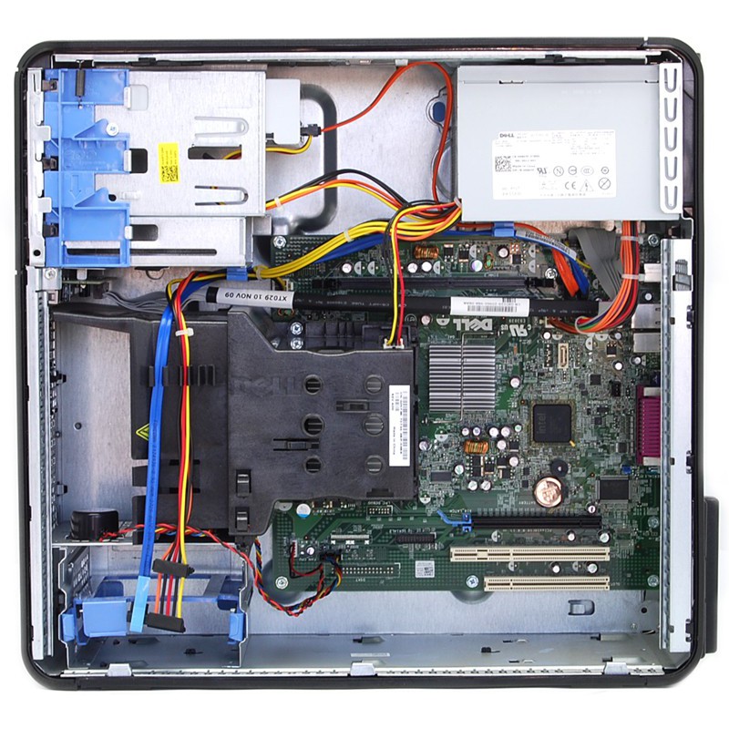 PC BUILD UP DELL OPTIPLEX 740 SLIM CORE2 QUAD WINDOWS ORI