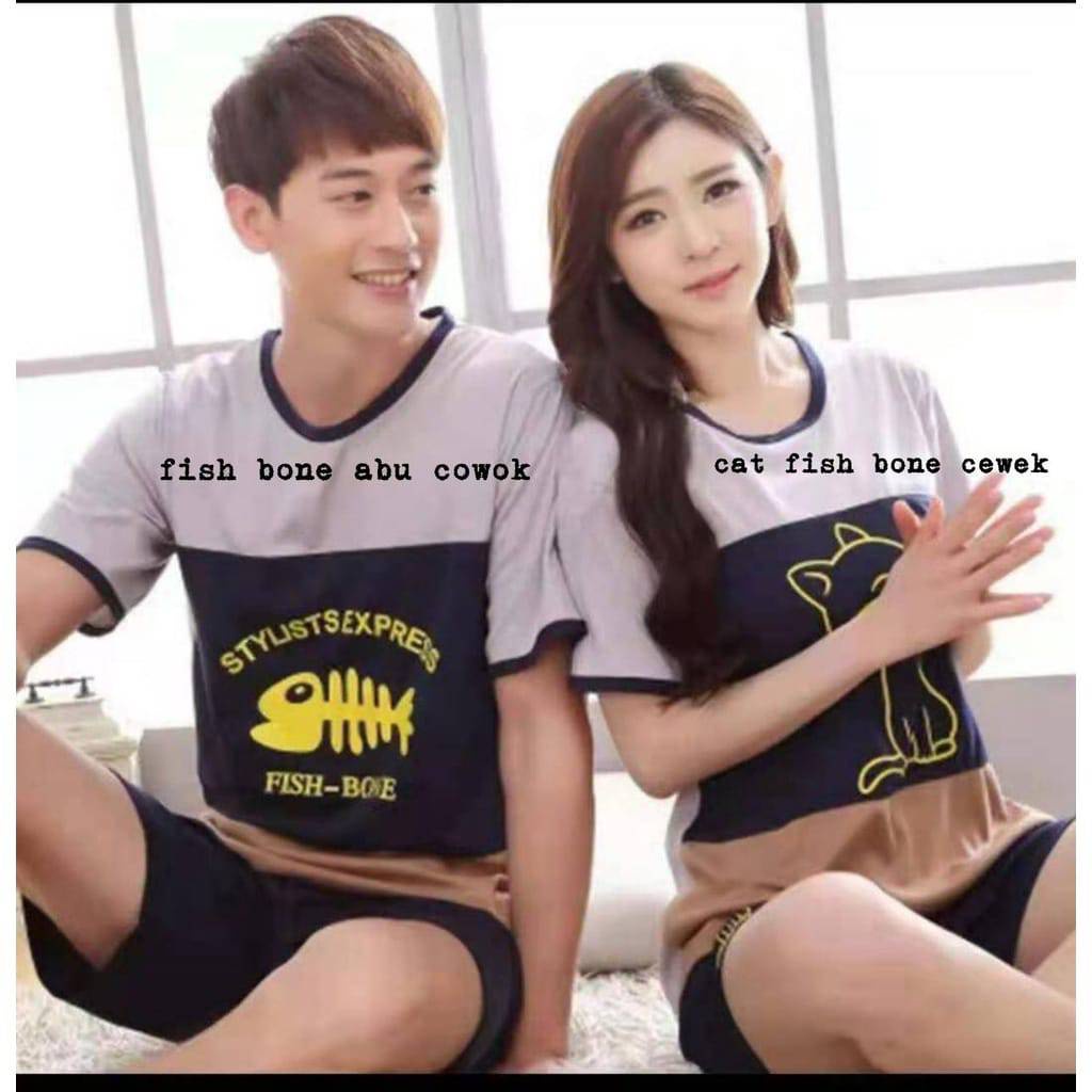 Piyama Kaos Import Couple Dewasa ( HARGA SATUAN / MAU COUPLE-AN KLIK 2 KALI / HARGA DIKALI 2 )