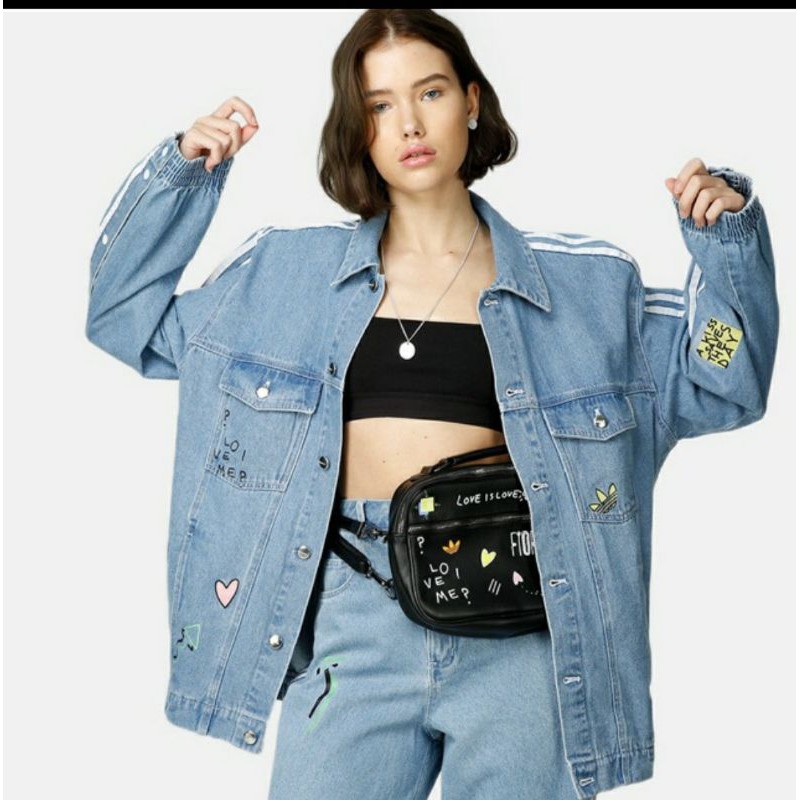 ADIDAS X FIORUCCI JEANS JACKET / SUPERB RARE ITEMM 100% ORIGINAL GUARANTEE