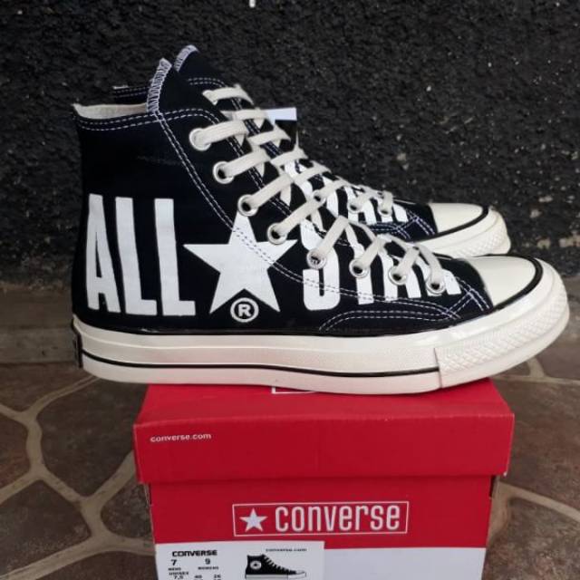 SEPATU PRIA CASUAL SNEKERS CONVERSE HIGH MOTIF ALLSTAR BLACK