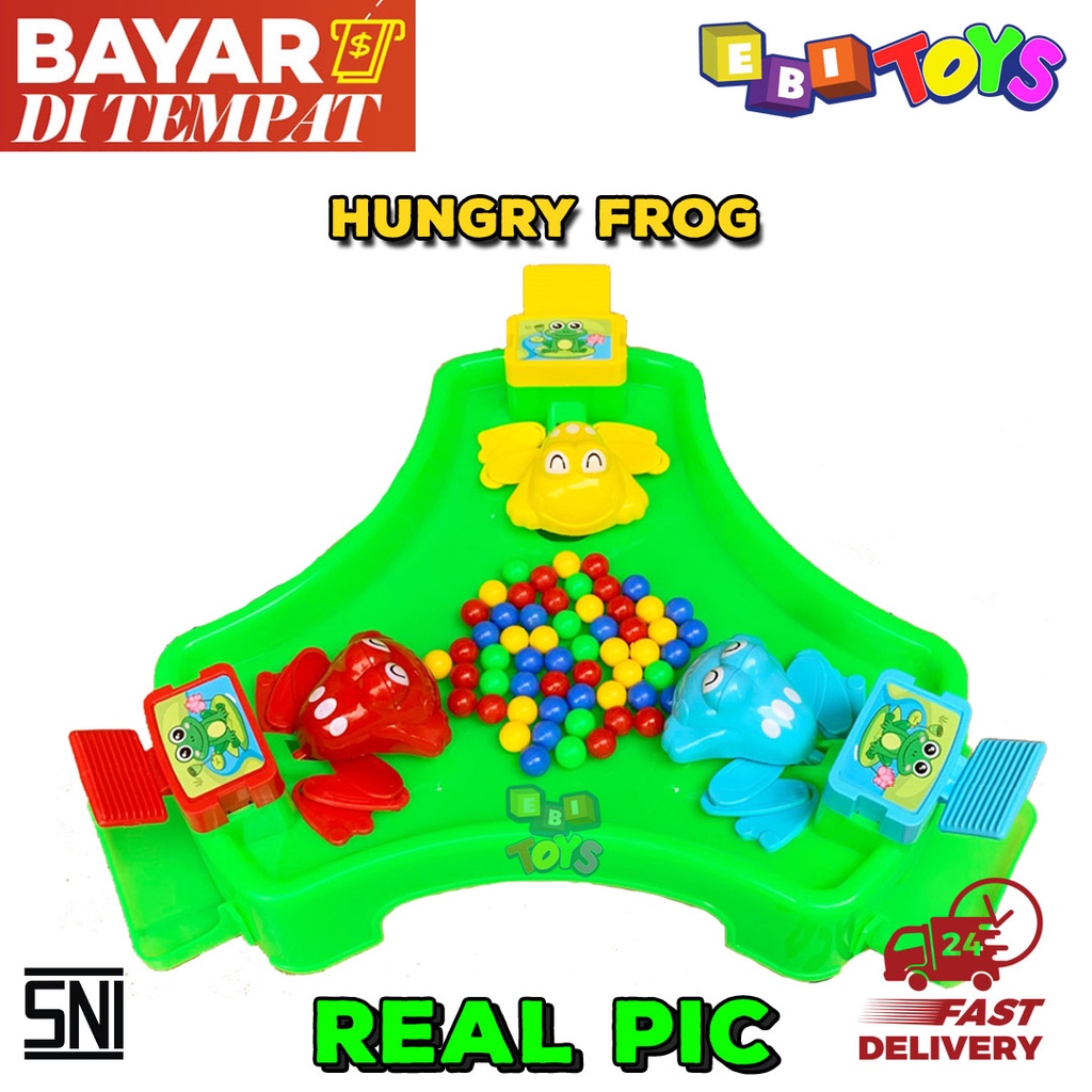 Mainan Kodok Makan Bola Hungry Frog Katak Bola Mainan Keluarga Mainan Prank MURAH BANGETTT