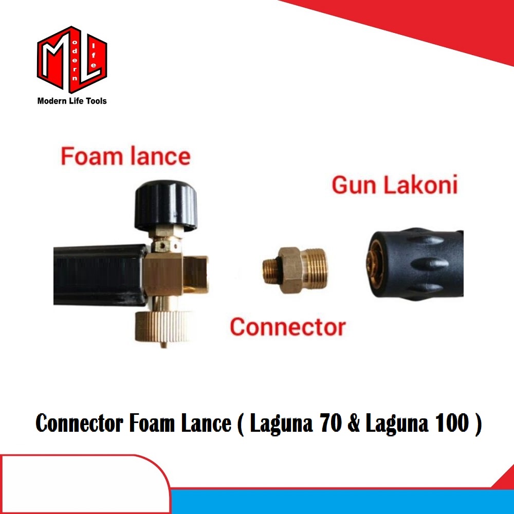 Connector / Konektor Foam Lance untuk Lakoni Laguna 70 Daytona 100, 120, 200