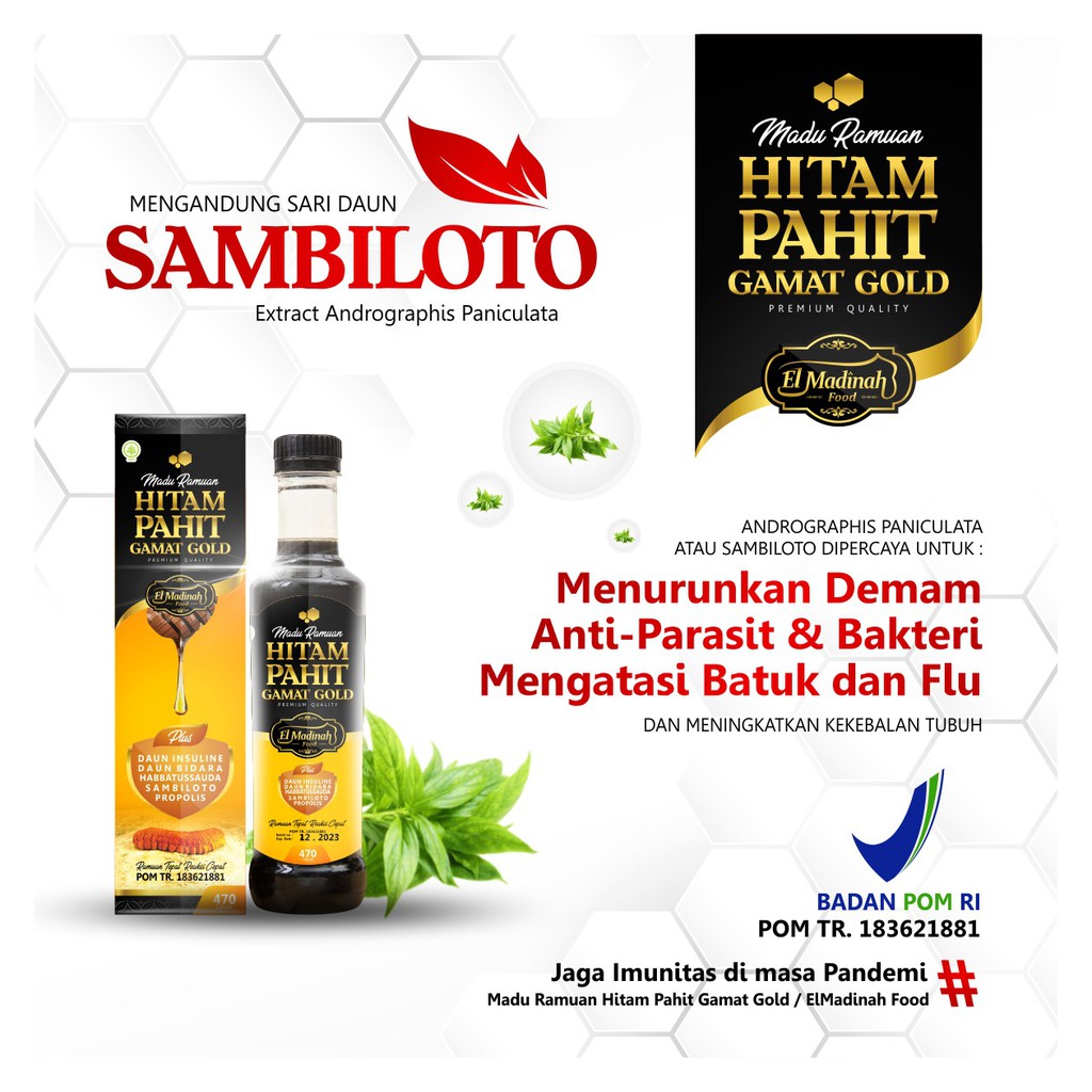 Madu Hitam Pahit Gamat Gold Plus Insulin mengobati diabetes maag darah tinggi stroke Isi 470 gr