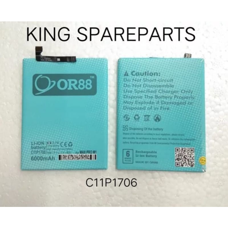 BATERAI BATRE BATTERY BATERE ASUS ZENFONE MAX PRO M2 ZENFONE MAX PRO M1 C11P1706 DOUBLE POWER ORIENS