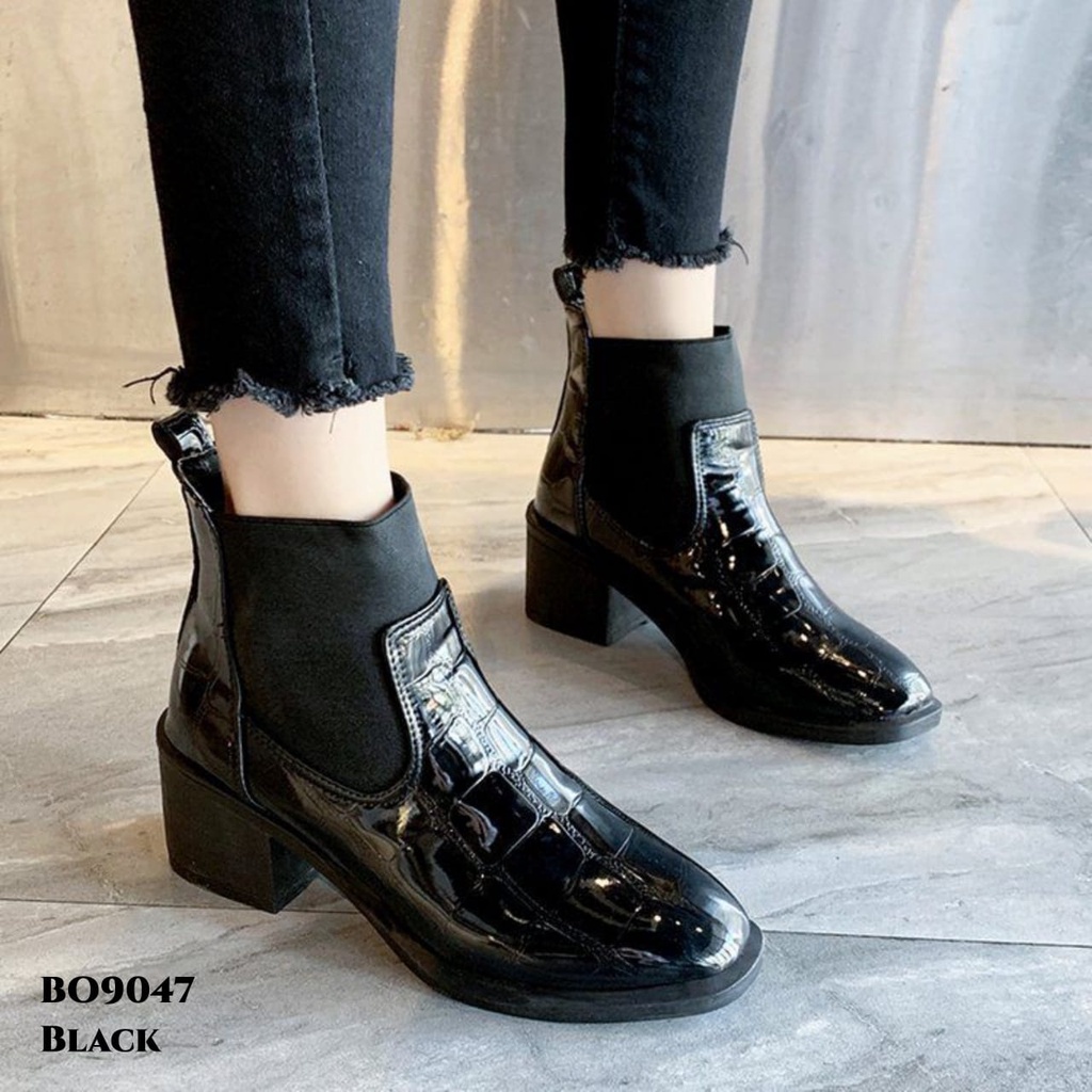 RESTOCK WYN SEPATU BOOTS FLAT KOREA BO9047