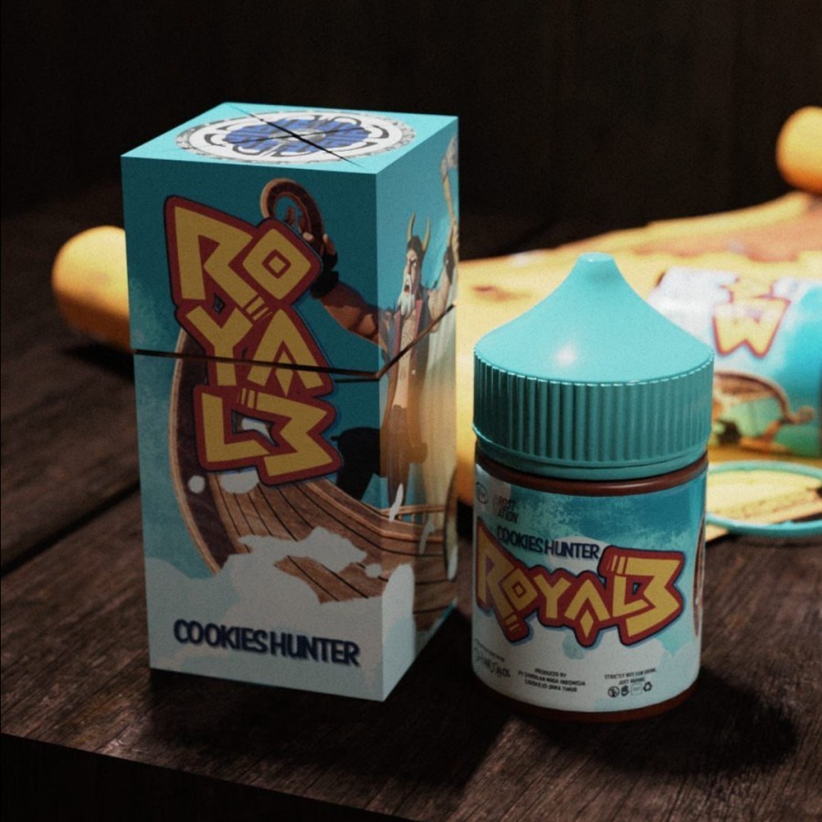 ROYALE 60ML ROYALE COOKIES HUNTER FREEBASE LIQUID 100% AUTHENTIC