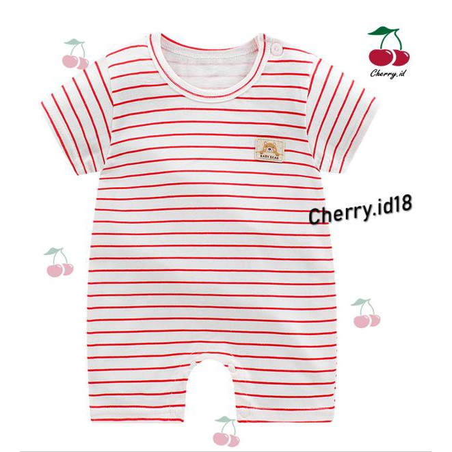 Cherry COD Jumper Kaos Bayi / Romper Bayi / Jumper Pendek Bayi Lucu Karakter J019