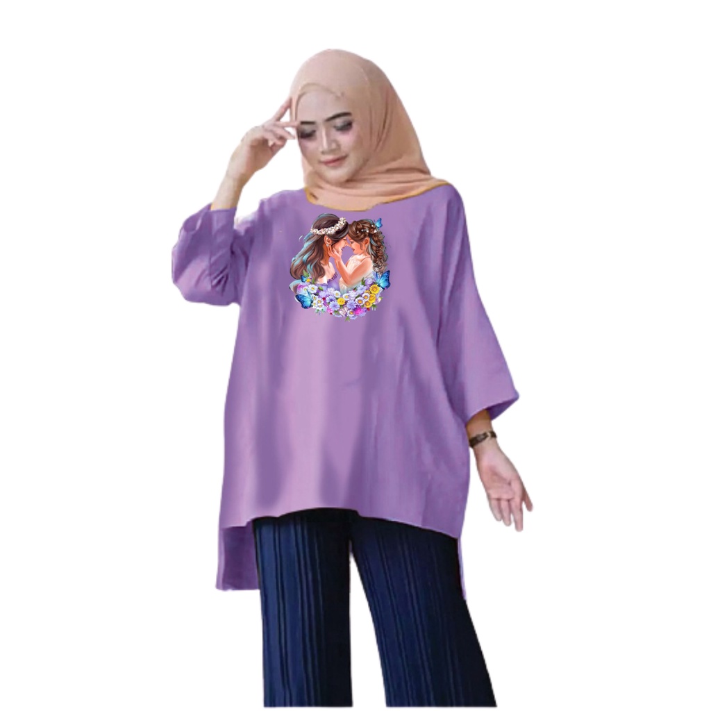 Tunik Jumbo Ibu dan Anak/ Atasan Wanita XL-XXL