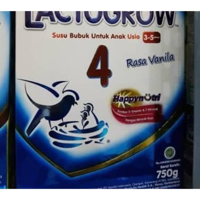 Lactagrow 4 vanilla 750 gram free indomilk coklat bubuk 400 gram