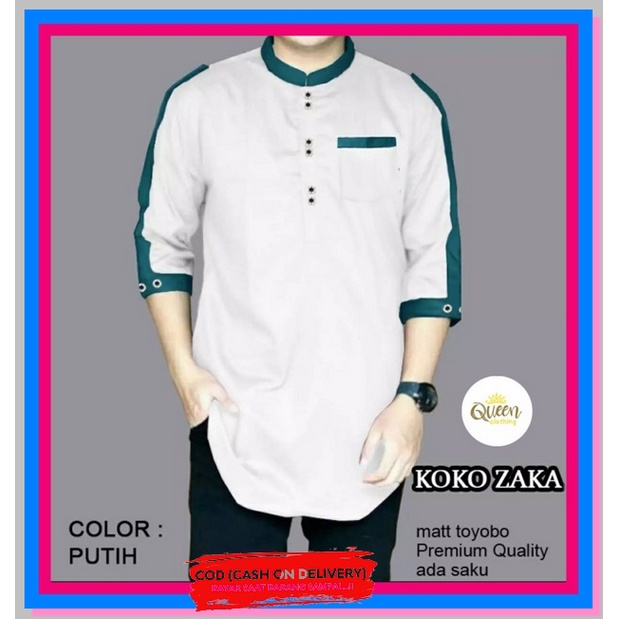 Baju Koko Remaja Lengan Pendek Laki Laki Dewasa Gus Azmi Habaib Kurta Pakistan Turki Indonesia Rabba