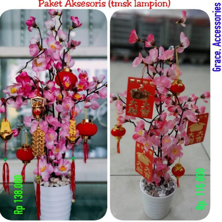 

Pohon bunga imlek meihua angpao sakura H5Z6