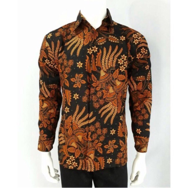 MURAH BATIK  KEMEJA PRIA ATASAN BATIK  LENGAN PANJANG MOTIF  