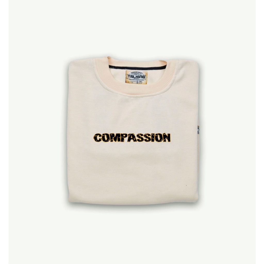 Sweater Pria Crewneck Pria Wanita Basic Suiter Polos Premium Tebal Crewneck BEST SELLER TERLARIS 2022 Crewneck Pria Distro Terbaru COMPASSION