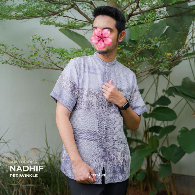 SARIMBIT MOTIF GREENISM 2022 NADHIF KOKO (LENGAN PENDEK) BY GREENISM