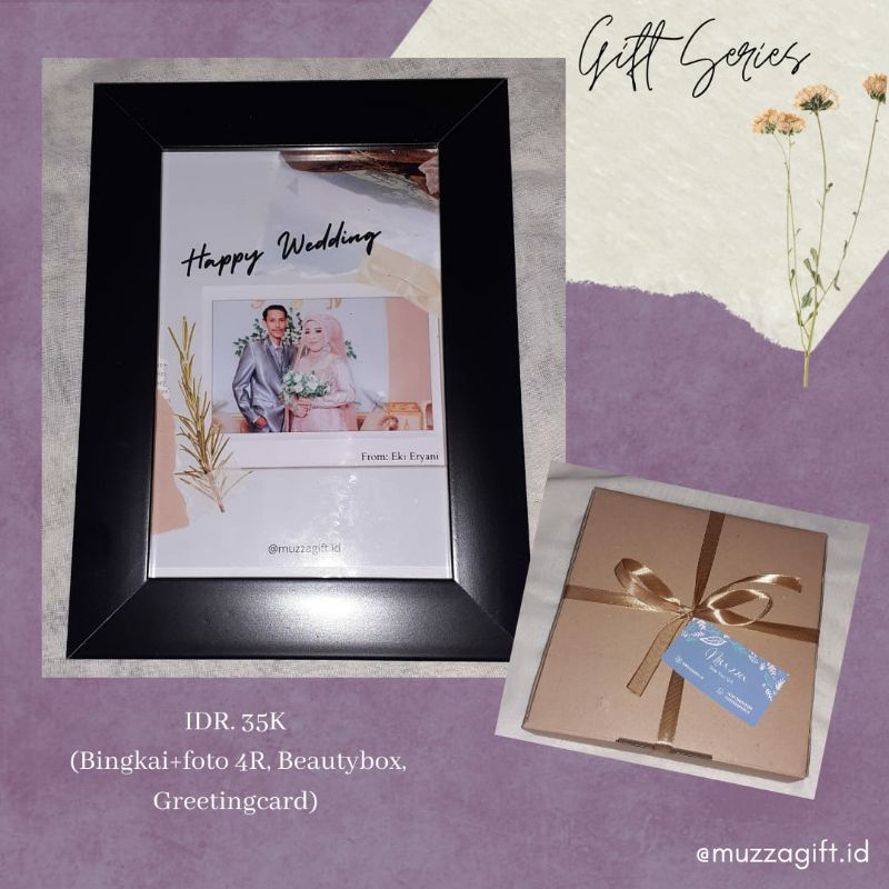 

Hampers muzzagift Series Wedding 1 | Hampers Ulang Tahun/Pernikahan/Wisuda