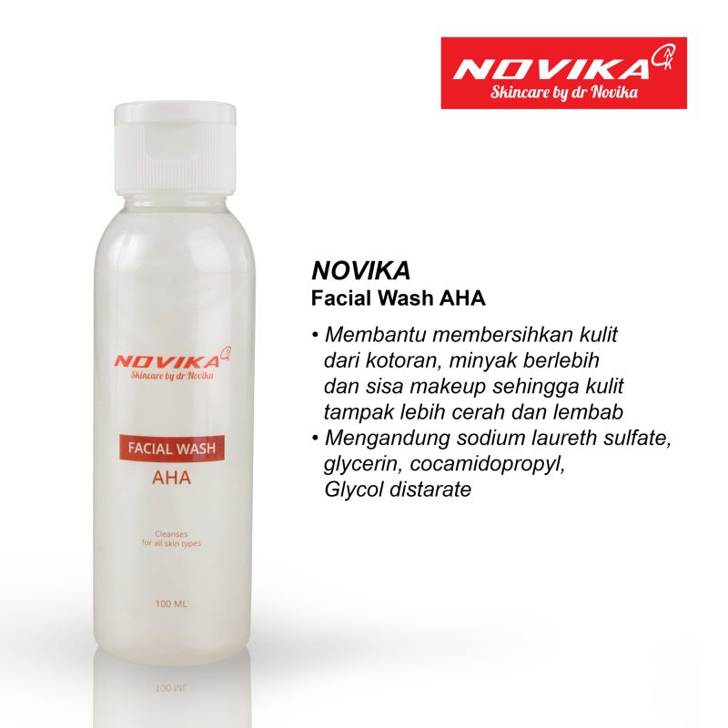 dr. Novika Skincare Facial Wash AHA / Sabun Pembersih Wajah AHA