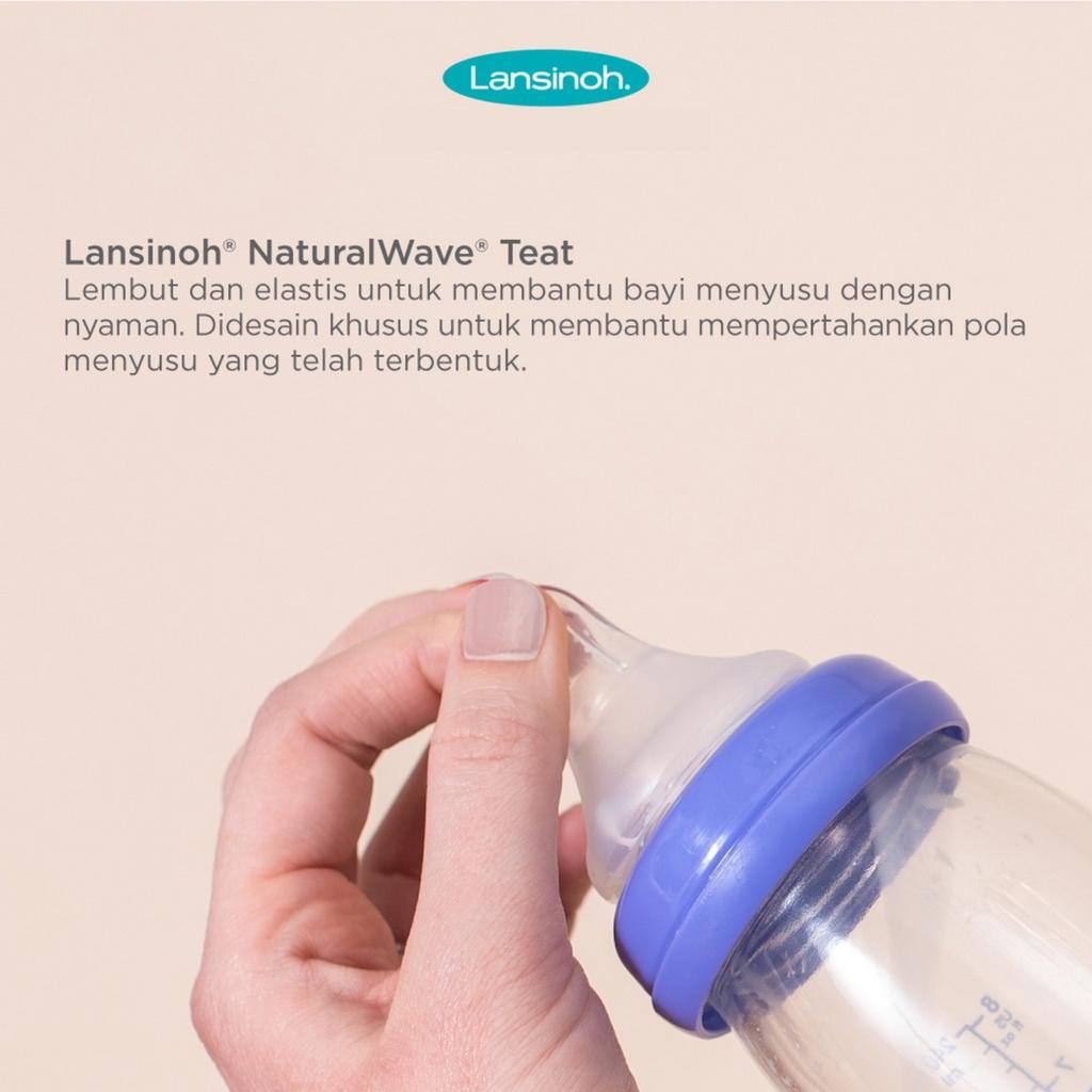 Lansinoh NaturalWave® Teats GB Dot Botol Bayi Isi 2 Pcs