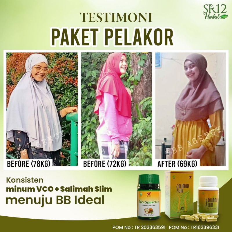 Salimah Slim SR12 - Pelangsing Herbal - Obat Diet Ampuh Turunkan Berat Badan