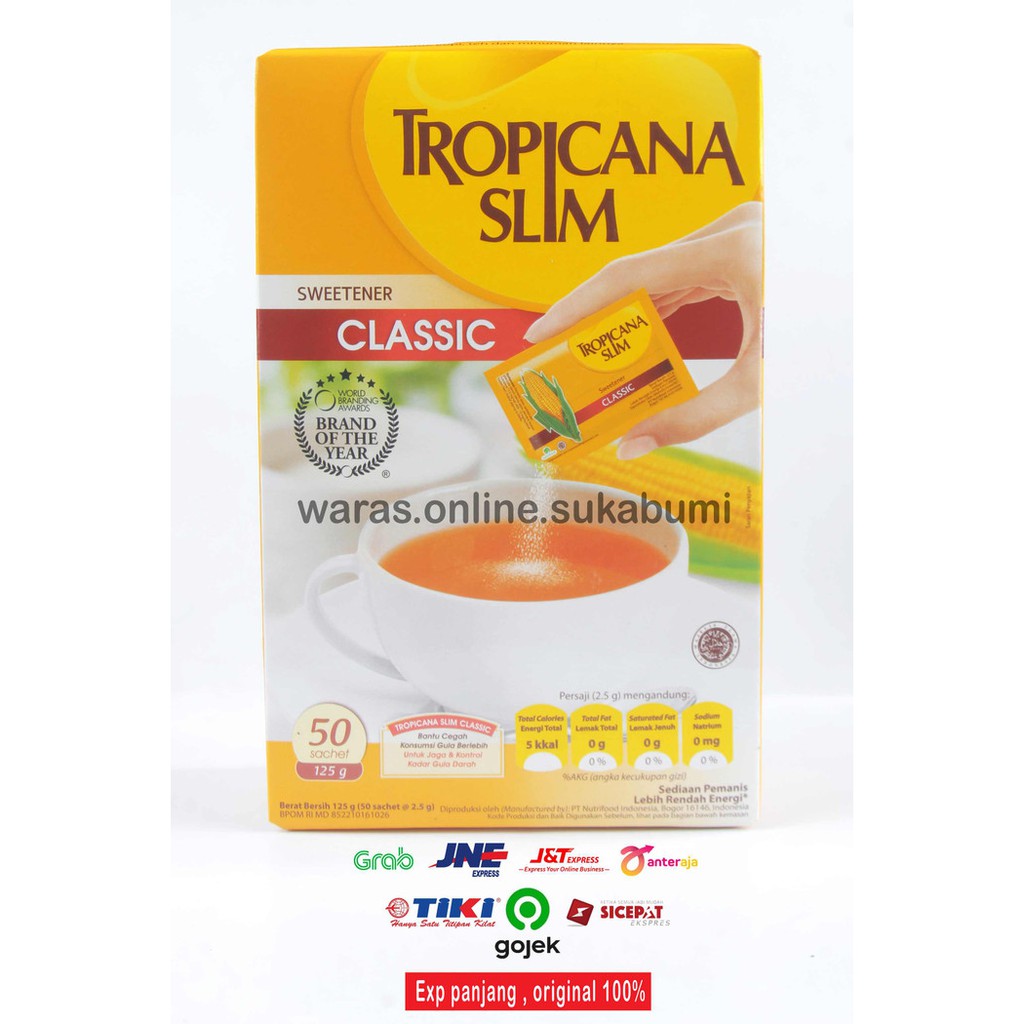 

Tropicana Slim Classic 50 sachet