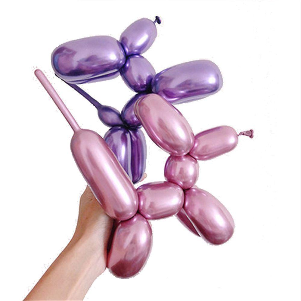 Solighter 10 Pcs Magic Balon Panjang Klasik Pesta Ulang Tahun Pernikahan Decoratio DIY Strip