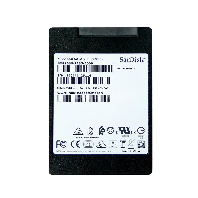 SSD Murah Sandisk 128GB / Sandisk X400 SSD SATA 2.5" 128GB / SSD BERGARANSI